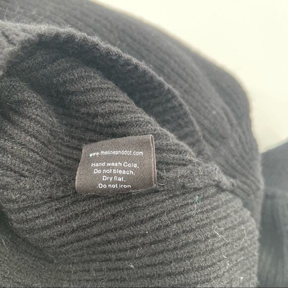 LINE & DOT Sweater Knit Black Ribbed Stretch Revolve Shopbop Sleeves Size Small - Picture 12 of 13